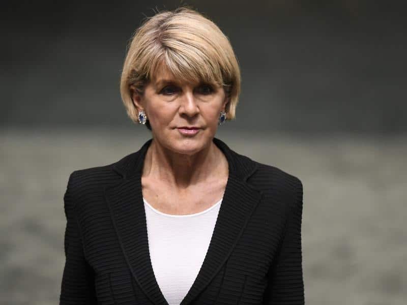 Julie Bishop says she was caught up in the conflict between the left and right of her party. 