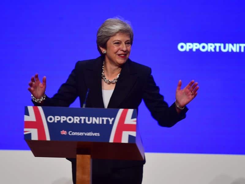 UK Prime Minister Theresa May.