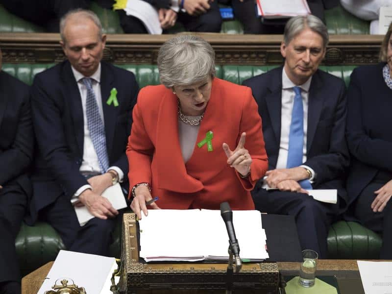 Theresa May is fighting to keep her Brexit deal alive.