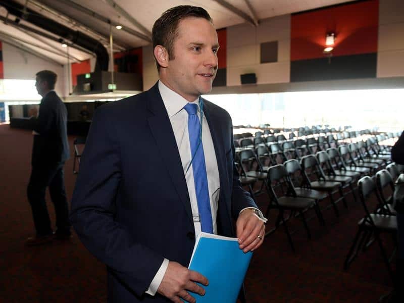 New international development minister and assistant defence minister Alex Hawke.