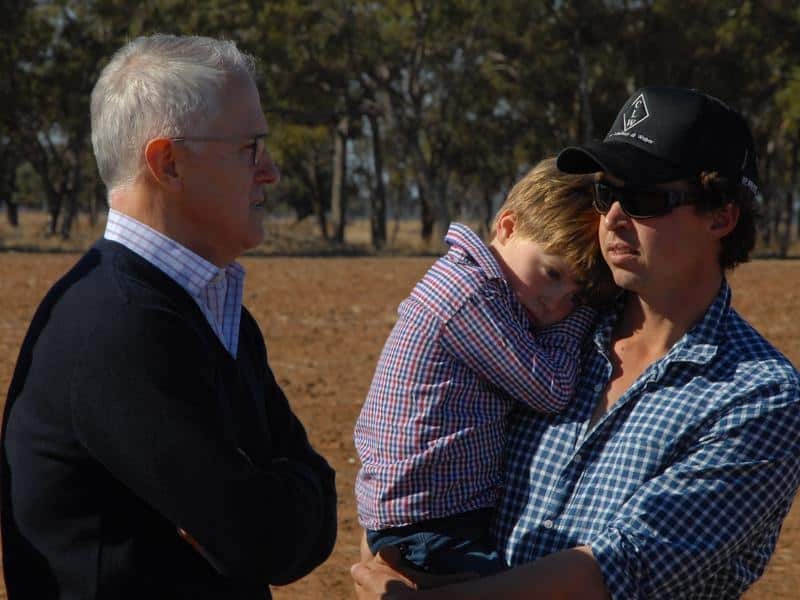 Prime Minister Malcolm Turnbull has announced a drought relief package for farmers.