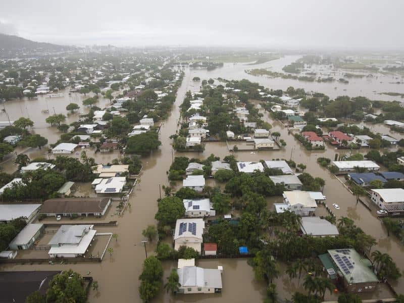 Flooded Townsville.