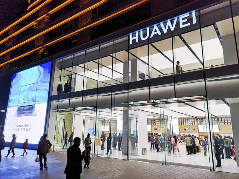 A Huawei store.