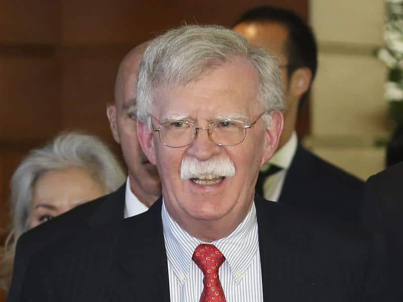 US National Security Adviser Bolton in Japan.