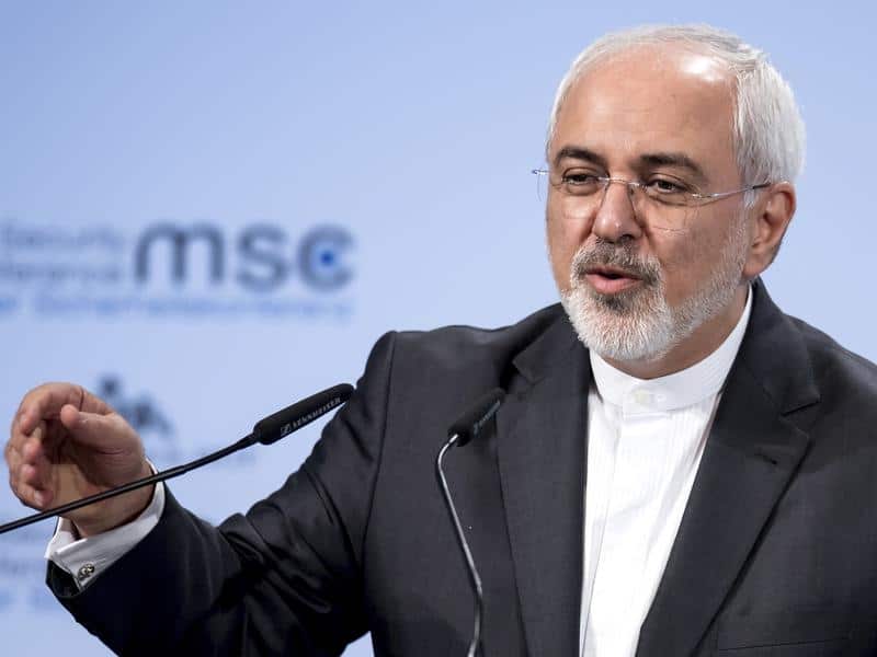 Iran's foreign minister Mohammad Javad Zarif