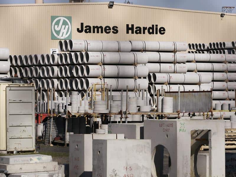 James Hardie builing supplies site in western Sydney.