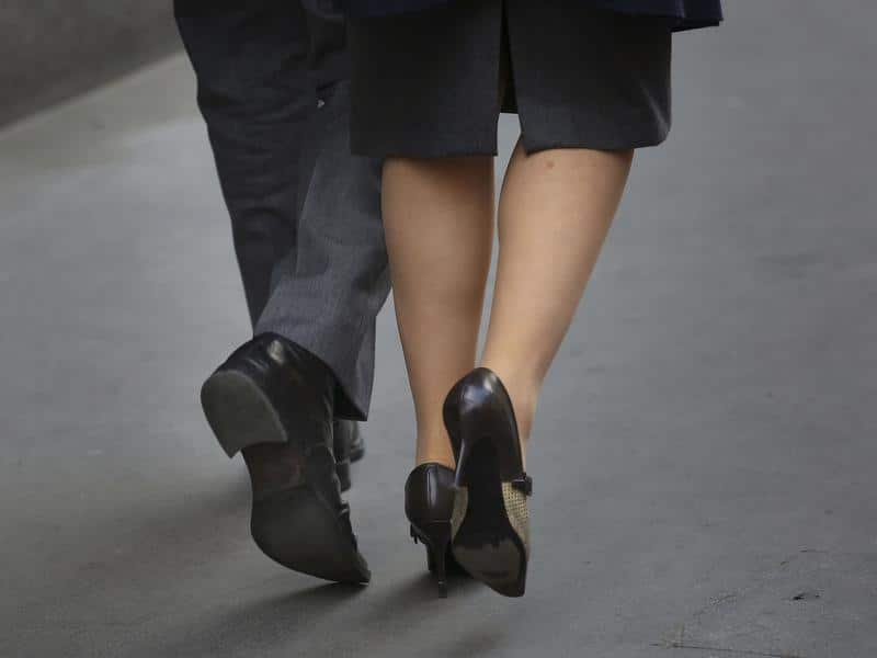 A file image of city workers in London