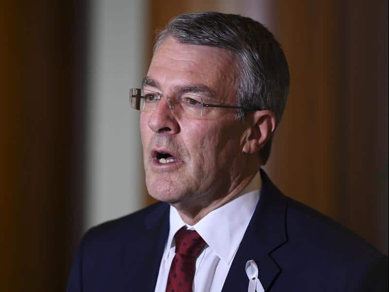 MP Mark Dreyfus speaks to media at Parliament House.