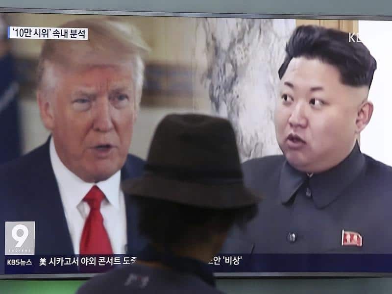 Donald Trump and Kim Jong Un.