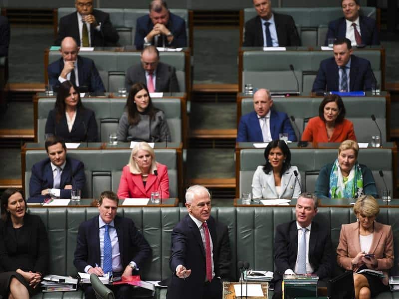 Coalition MPs behind former prime minister Malcolm Turnbull.