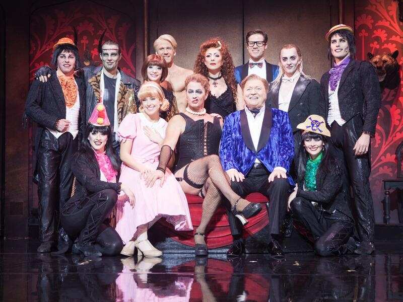 Richard O'Brien's Rocky Horror Show cast photo.