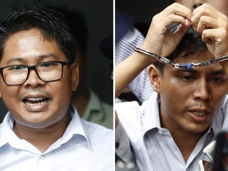 Reuters journalists Wa Lone and Kyaw Soe Oo