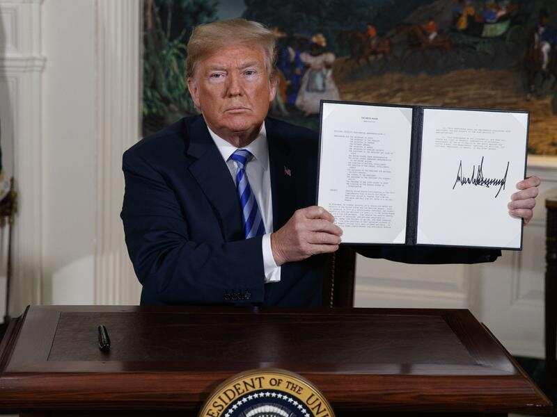 A file image of the President Trump (AAP)