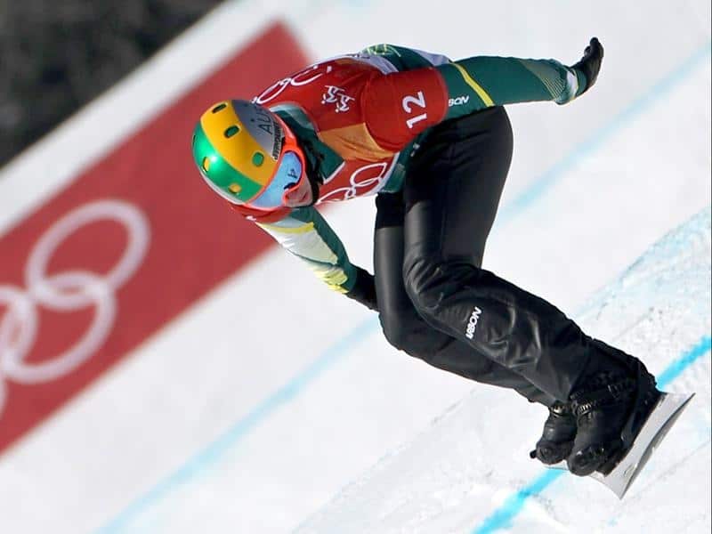 Jarryd Hughes of Australia in action