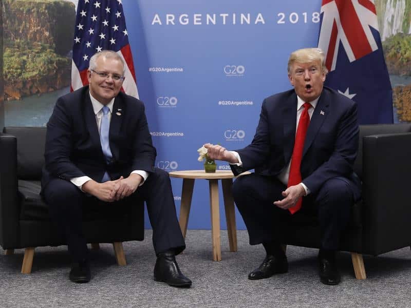 Scott Morrison says he will continue to back Donald Trump in his efforts to tackle North Korea. 