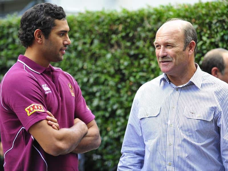 Wally Lewis (right) is distancing himself from the XXXX strike action.