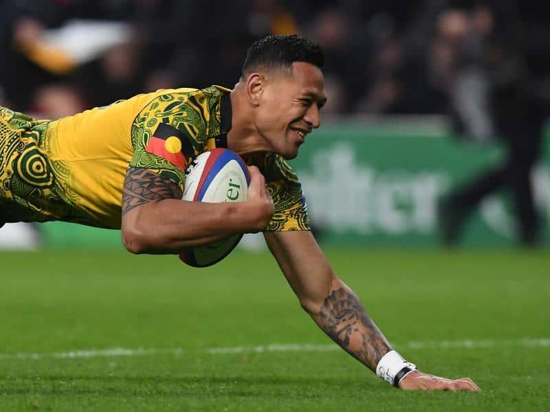 Israel Folau's fall from grace has been one of the most spectacular and sudden in Australian sport. 