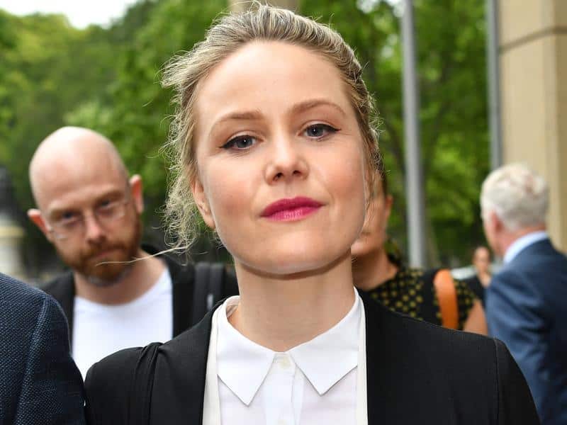 Eryn Jean Norvill is seen leaving the Federal Court