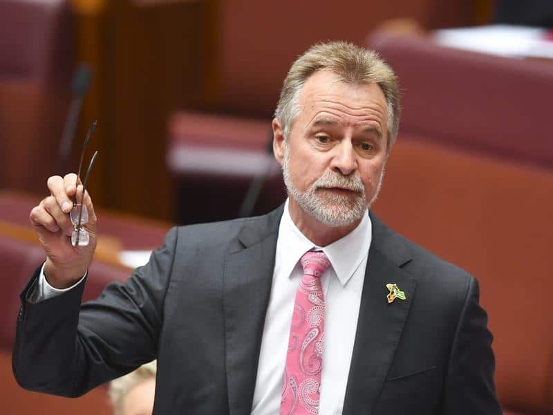 Indigenous Affairs Minister Nigel Scullion speaks in the Senate.
