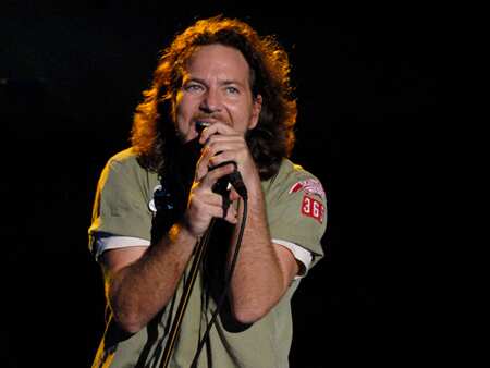 Eddie Vedder, lead vocalist from Pearl Jam