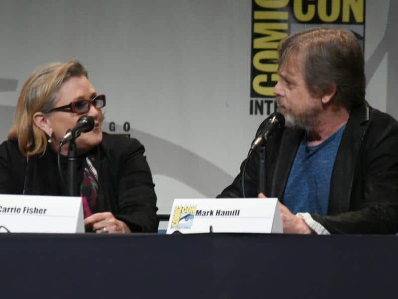 Carrie Fisher and Mark Hamill.