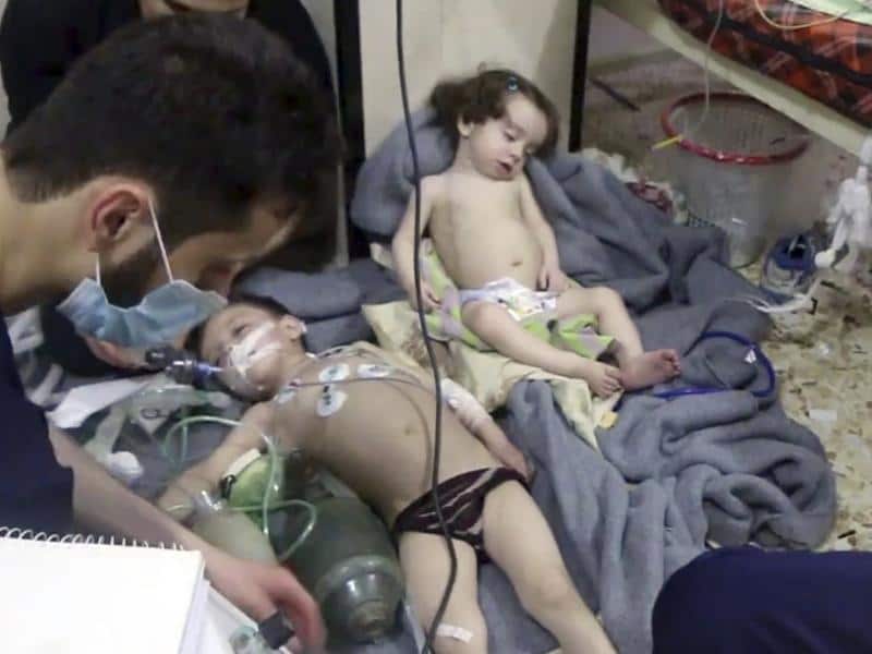 Suspected Syrian chemical attack