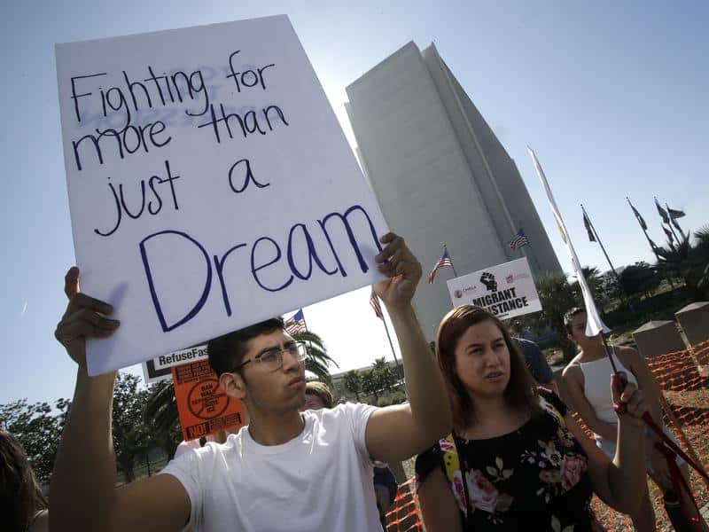 Dreamers rally for protection under the DACA law