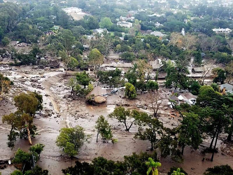 More than a dozen people are dead after a mudslide in California.