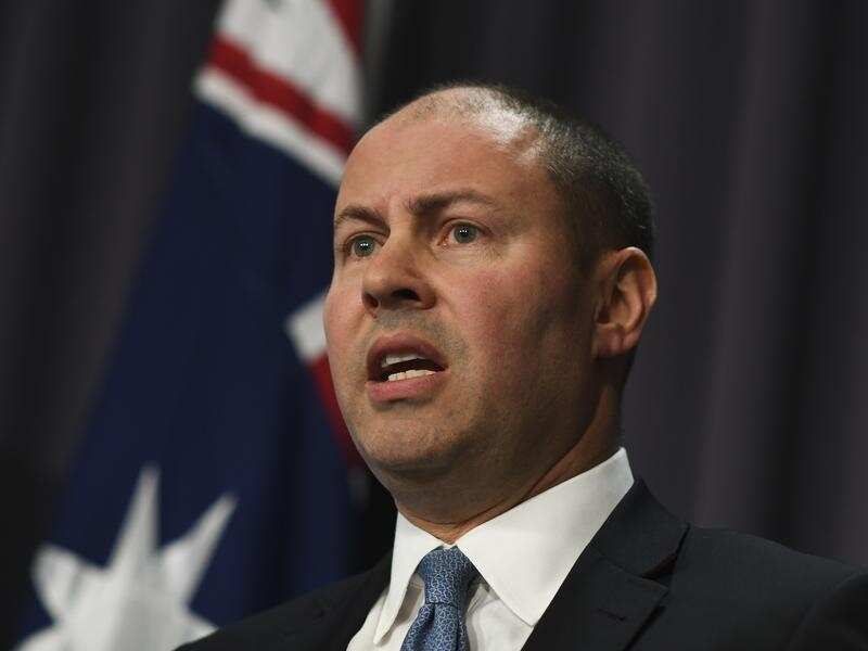 Treasurer Josh Frydenberg speaks during a press conference.