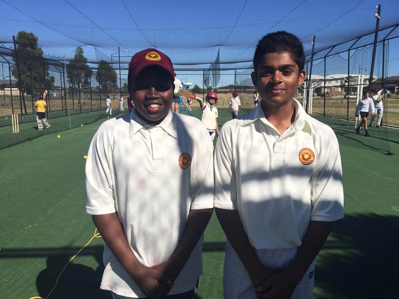Bowlers Bol Abien and Danush Dandeni Arachchige