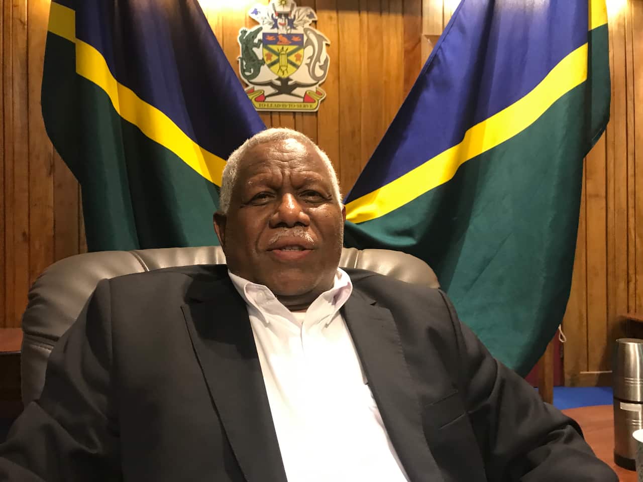 Solomon Islands prime minister Rich Houenipwela