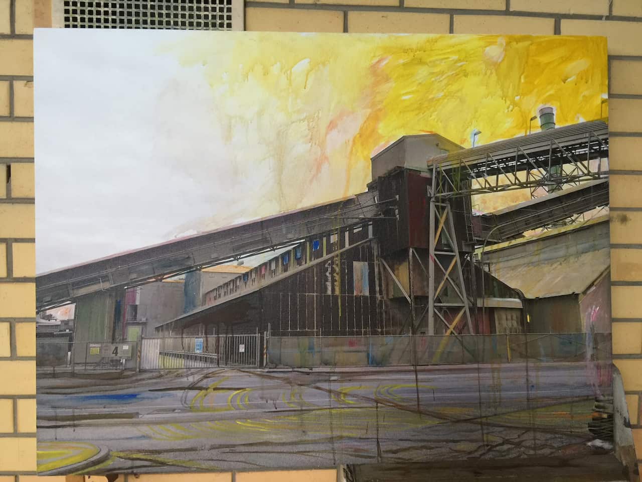 One of the pieces in progress for #VacantGeelong
