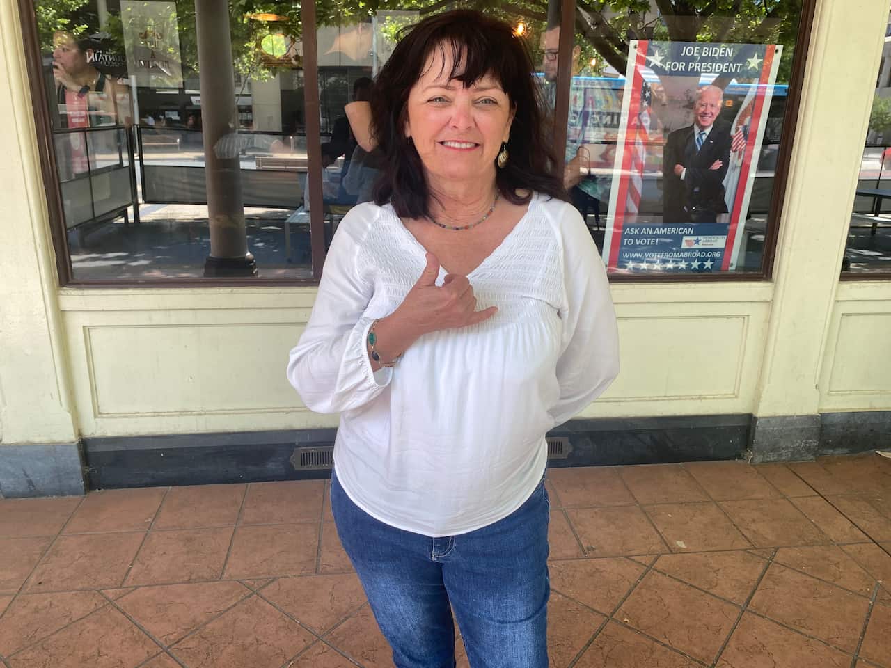 American expat Karen Banes.