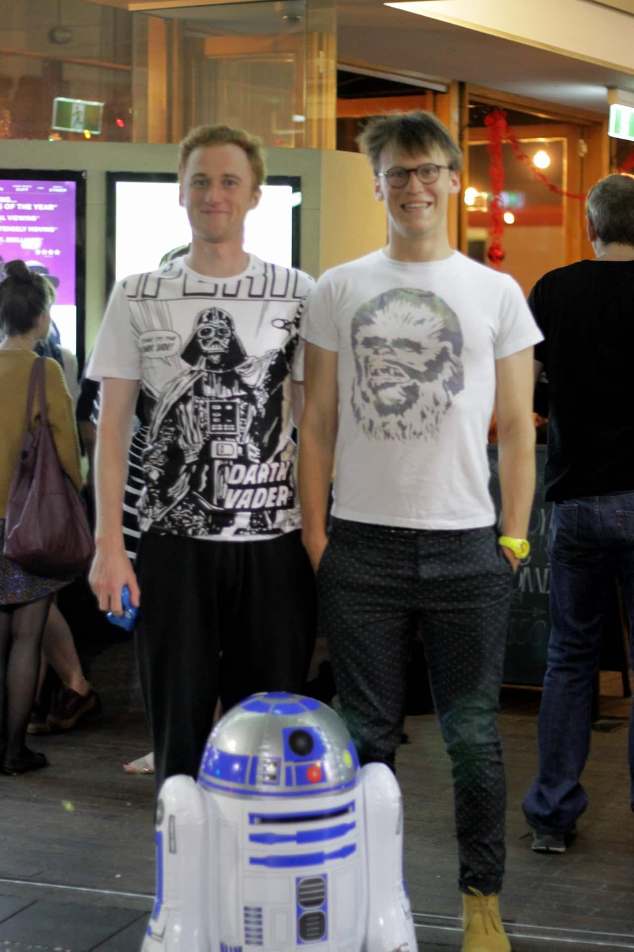 Stephen and Mitch brought their own R2-D2