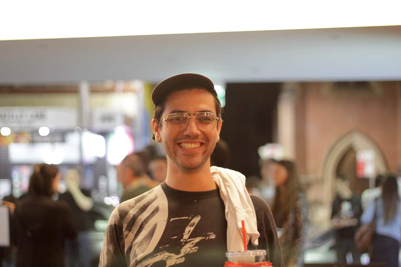 David brought vintage Star Wars style to the midnight screening.