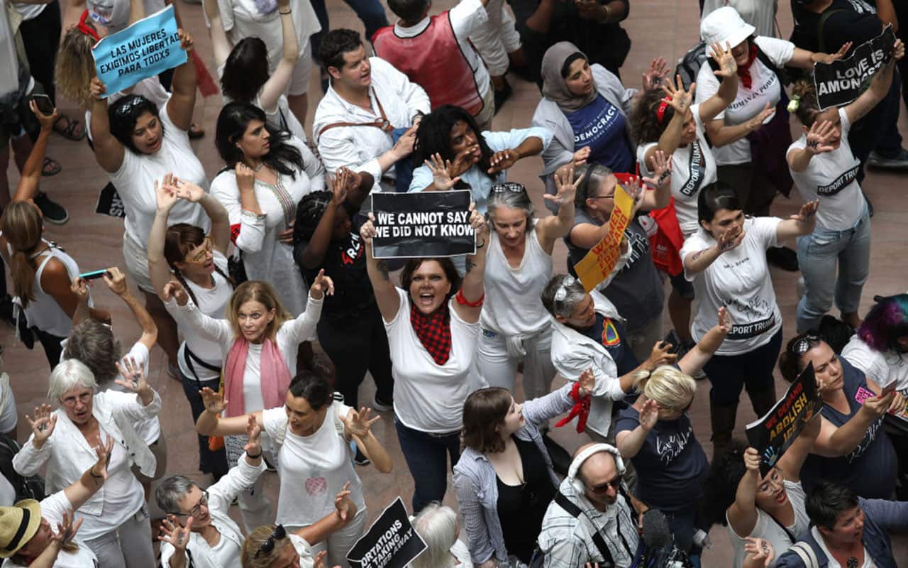 More than 1000 women from 47 states took part in the march, with numerous arrests taking place during the sit-in at the Senate office building