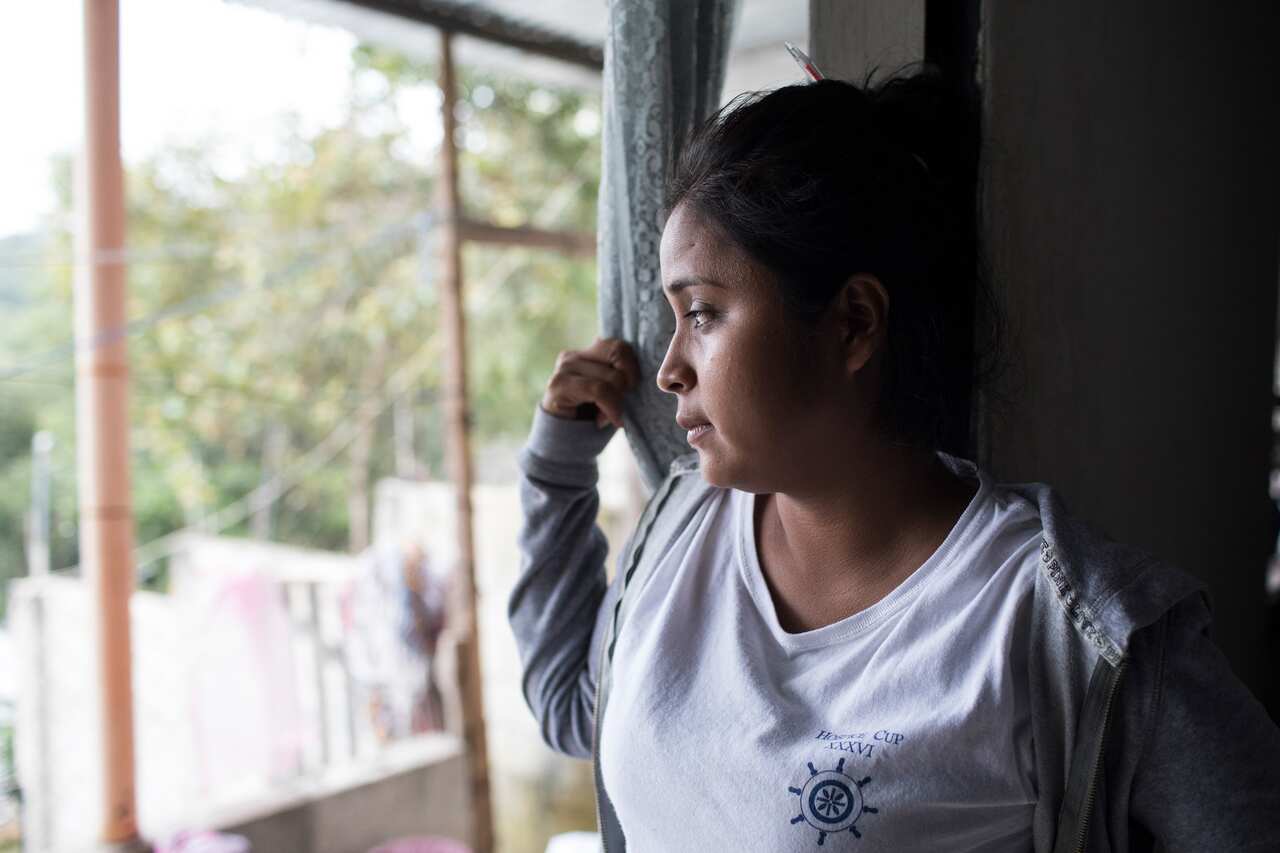 Elsa Johana Ortiz Enriquez was deported to Guatemala from the United States on June 5 without her son Anthony, 8, in San Mauricio, Guatemala.