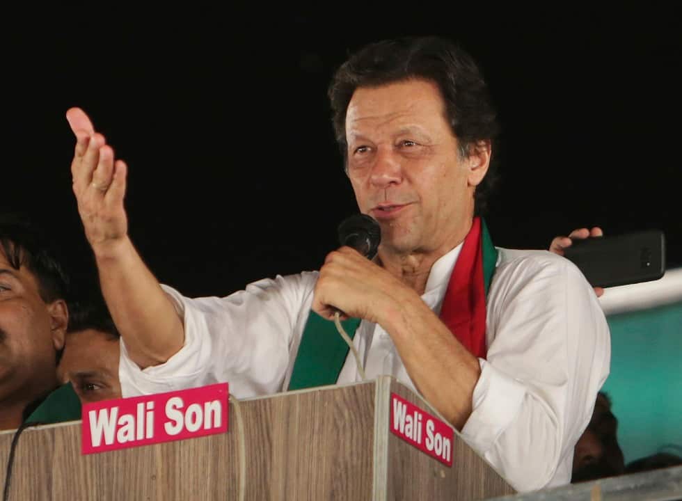 Head of Pakistan Tehreek-e-Insaf party, Imran Khan.
