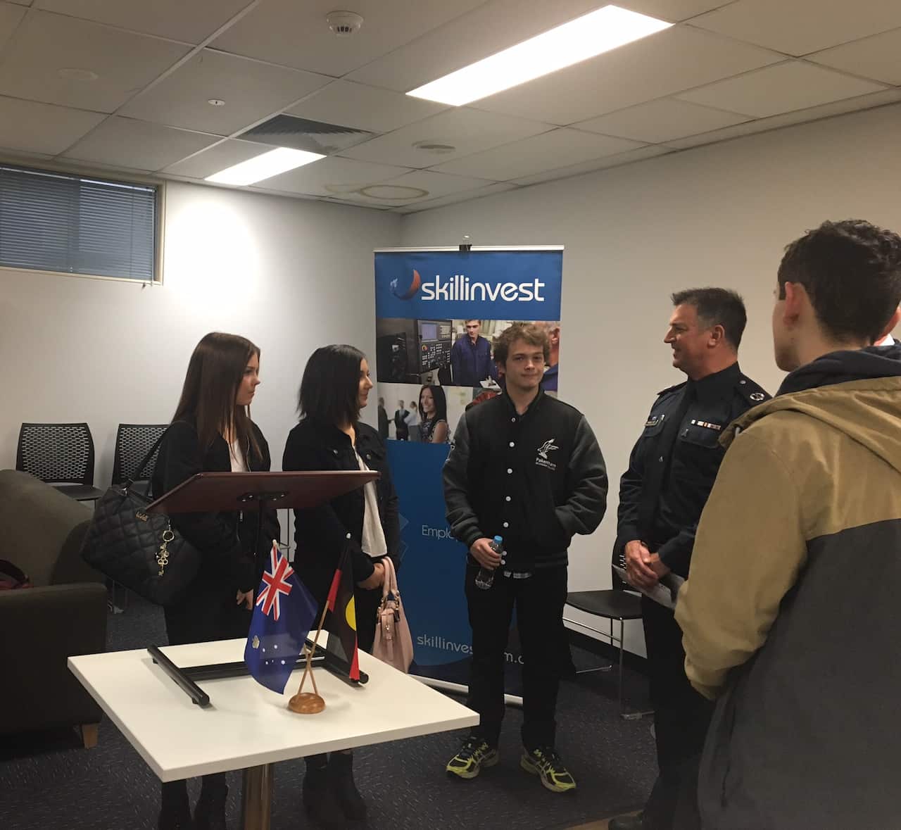 Indigenous students with Victoria Police