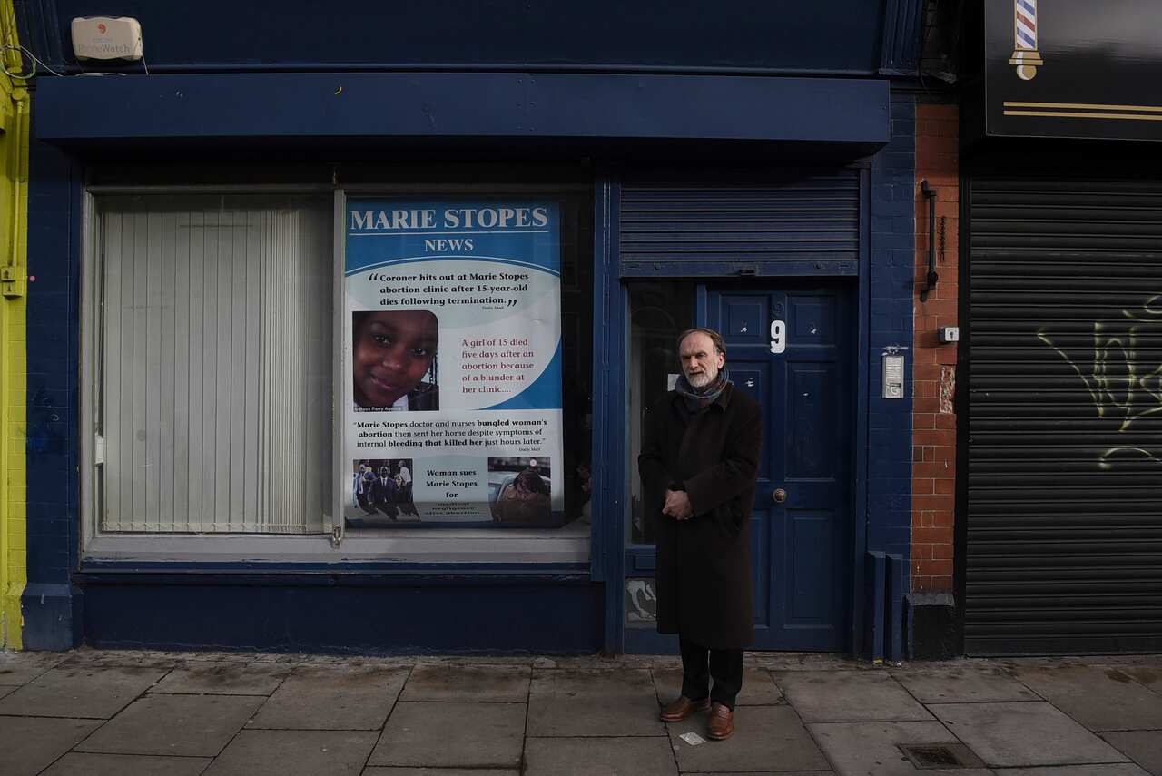 Eamonn Murphy, an abortion opponent, runs a clinic in Dublin called My Options, the same name as the governments abortion information service, in Dublin, Ireland.