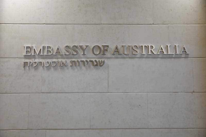 The Australian Embassy offices of in Tel Aviv, Israel. The Australian government won't move the embassy just yet.