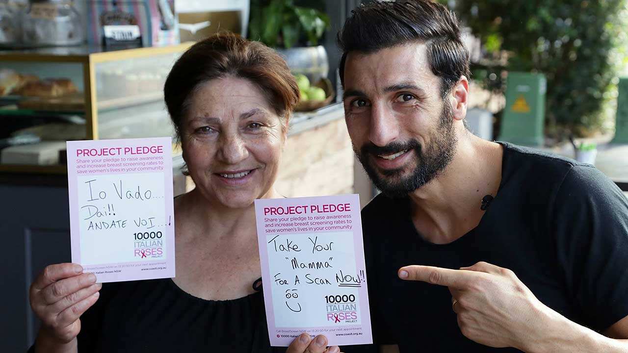 Showing support for the 10,000 Italian Roses project.