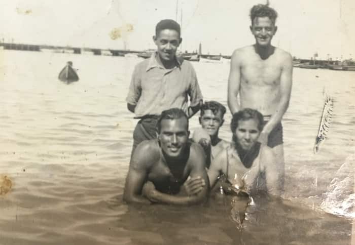 Bottom left is Janice Petersen's grandfather Noble, and bottom right her grandmother Violet.
