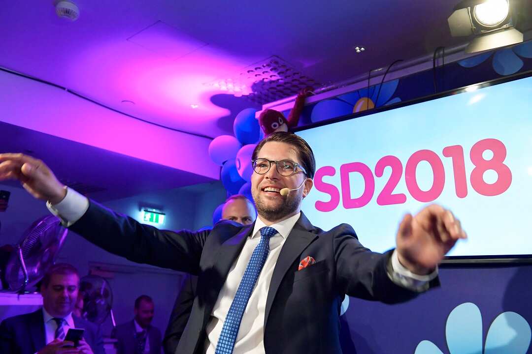 Sweden Democrats party leader Jimmie Akesson.