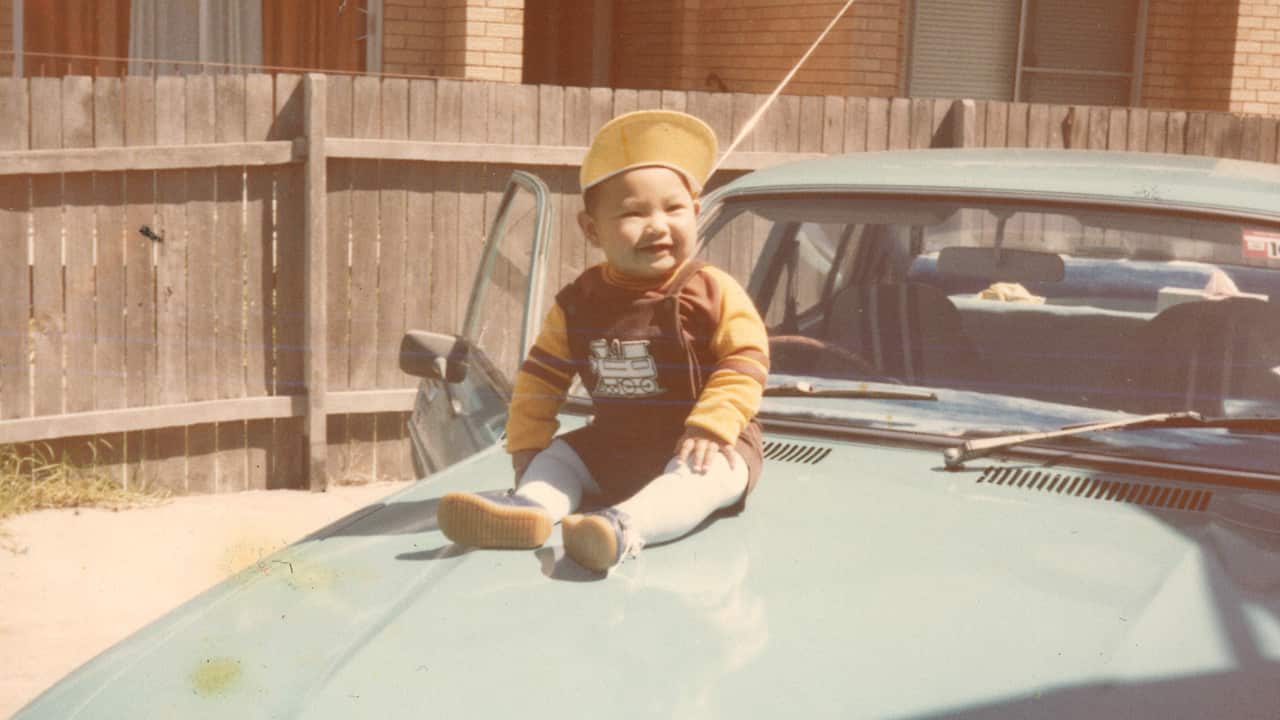 Joe as a baby shortly after the family's arrival in Sydney.