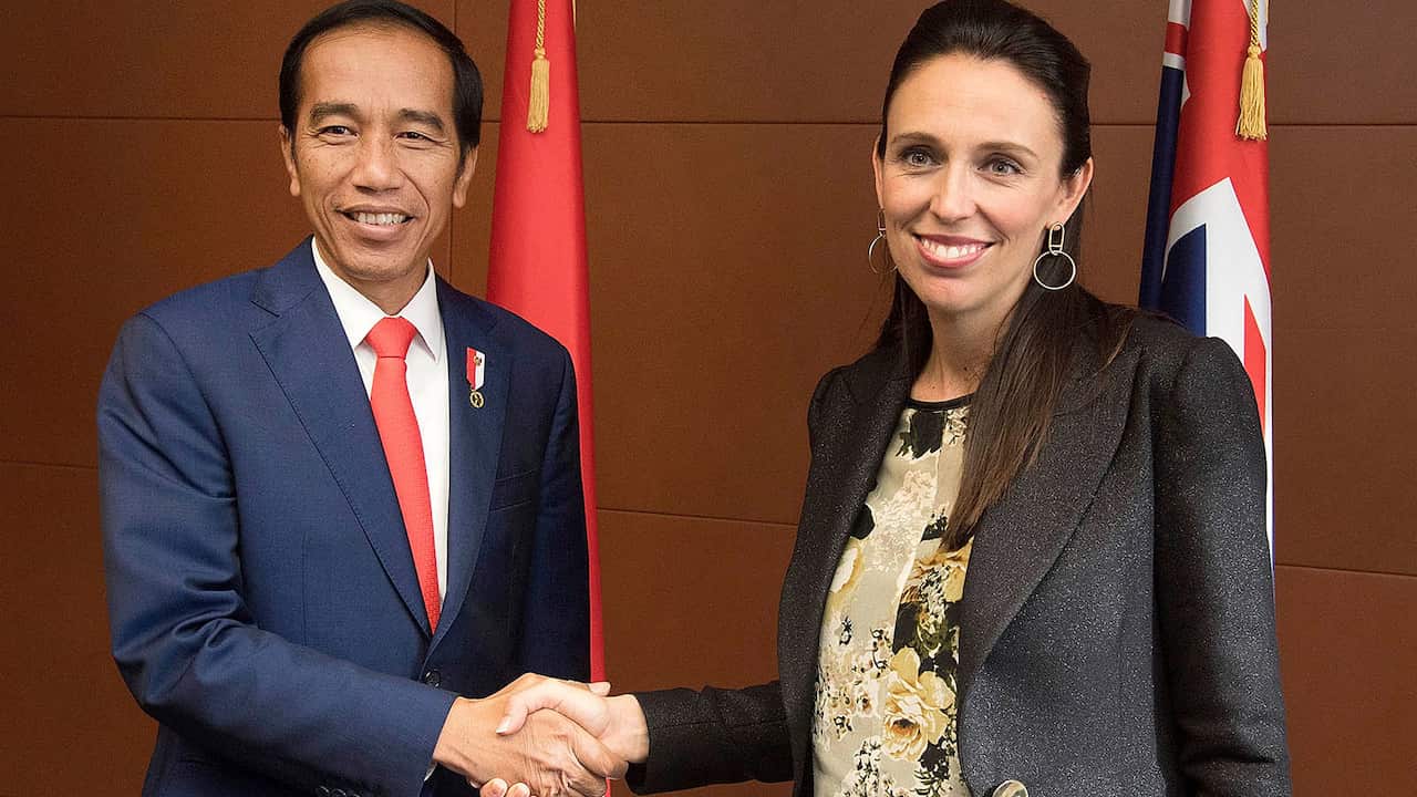 Joko Widodo and Jacinda Ardern