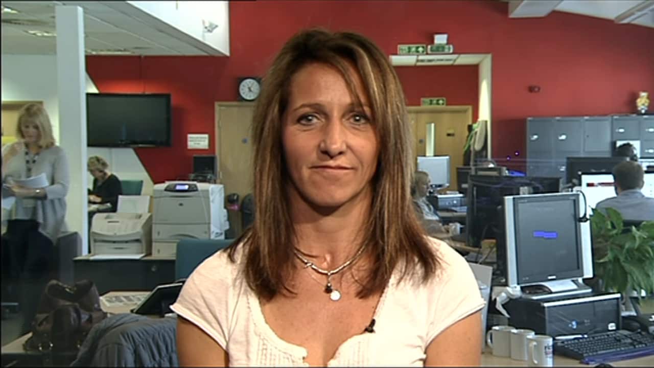 Kate Allatt was in a coma for three days after she a stroke in 2010. She woke up with locked-in syndrome. (Image: SBS Insight)