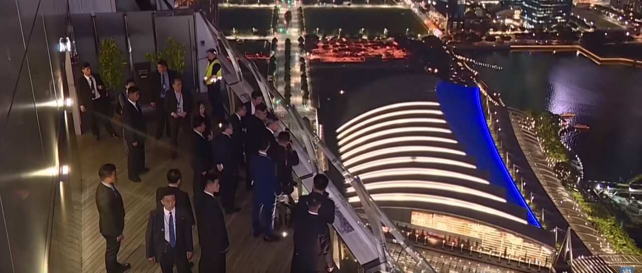 Kim Jong-un was described in the video as a "prominent world leader" who is universally revered.