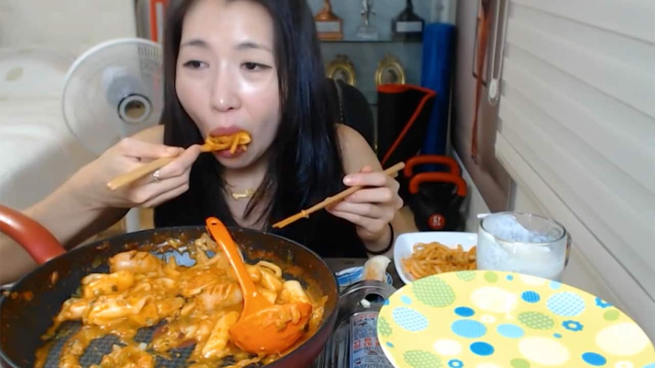 BJ Fitness Fairy can earn up to $4000 a week by eating enough for three people while fans watch.