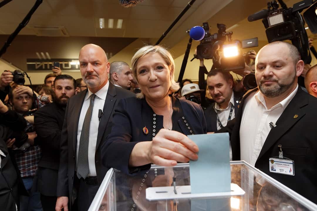 Marine Le Pen says she is trying to clean up the National Front party's image.